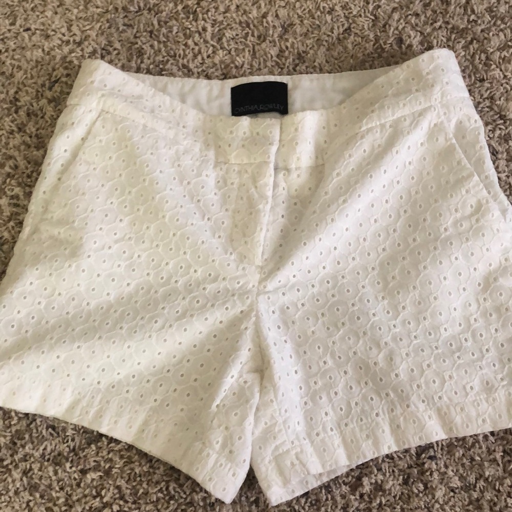 Cynthia Rowley embroidered shorts